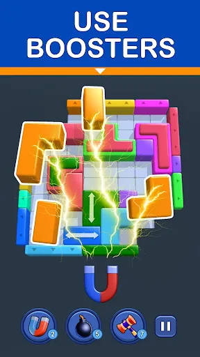 Gameplay screenshot 3 from Shape Escape: Block Puzzle - Puzzle game